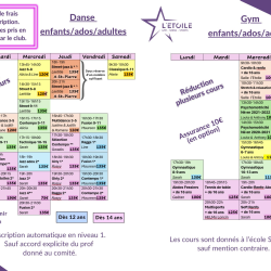 HORAIRE 2025-2026