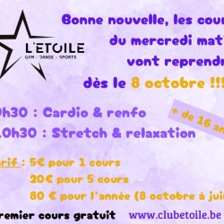 COURS MERCREDI MATIN